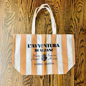 L’Avventura Di Sezane Striped Tote Bag